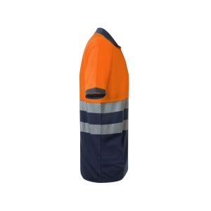 hi!™ VL ACHELOUS Tricou polo piqué bicolor (150g/m²) cu mâneci scurte, din bumbac (55%) și poliester (45%) - Img 14