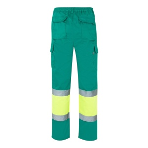 hi!™ VL ATHENA Pantaloni din twill în două tonuri (210g/m²), căptușiți, cu mai multe buzunare, din bumbac (20%) și poliester (80%)