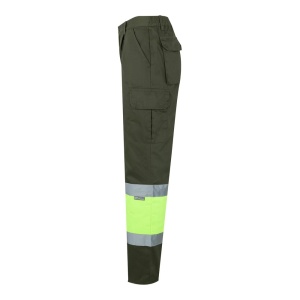 hi!™ VL ATHENA Pantaloni din twill în două tonuri (210g/m²), căptușiți, cu mai multe buzunare, din bumbac (20%) și poliester (80%)