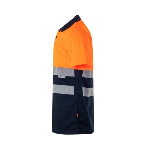 hi!™ VL CUPID LARGE Tricou polo bicolor bird-eye (160g/m²) cu mâneci scurte, din poliester (100%)