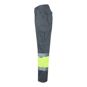 hi!™ VL POSEIDON Pantaloni din twill bicolor cu buzunare multiple (210 g/m²), din bumbac (20%) și poliester (80%) - Img 23