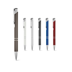 HI BETA BK. Aluminium ball pen with clip - Img 7