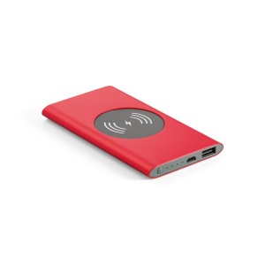 HI CASSINI. Power bank 4.000 mAh with 5W wireless charger in recycled aluminium (100% rAL) - Img 4
