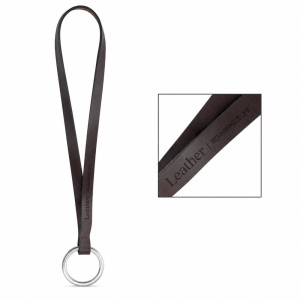 HI Eșantion tipărit de Lanyard LEATHER Short Slim (10 mm)