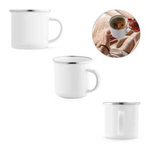 HI GOTZE SUB. 350 mL enamel mug suitable for sublimation