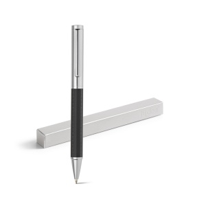 HI MONTREAL. Metal ball pen with twist mechanism and clip