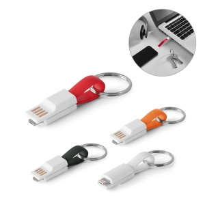HI RIEMANN. USB cable with 2 in 1 connector in ABS and PVC