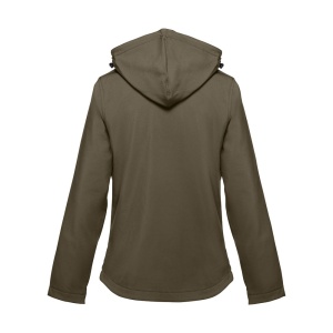 HI THC ZAGREB WOMEN. Women's softshell jacket with detachable hood and rounded back hem - Img 22