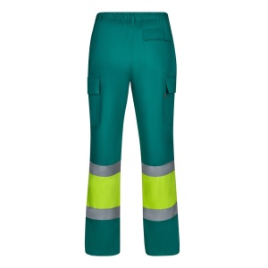 HI VL ARTEMIS. Two-tone trousers, in twill (190g/m²), cotton (20%) and polyester (80%) - Img 10