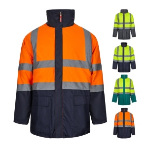 HI VL JUNO. Parka 4 în 1 în două tonuri (180g/m²), din poliester (100%), cu strat PU