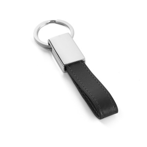 HI WATOH. Round metal and PU keyring - Img 3
