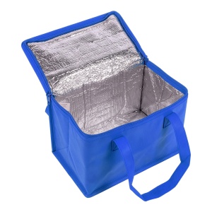 Laminated non-woven fabric cooler bag with silver interior - Img 6