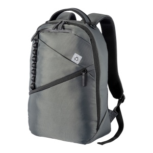Laptop backpack in recycled PET