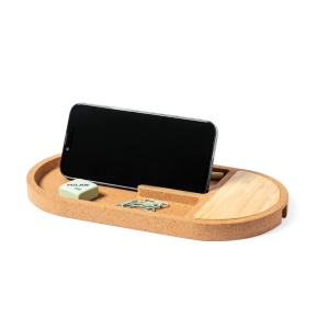 MAK Beny - Organizer Charger Cork/ Bamboo Wireless 15W