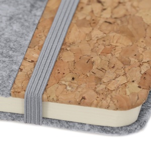 MAK Driscol - Notepad Felt RPET/ Cork Hard Cover. 80 Sheets