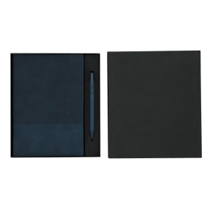 MAK Holland - Set Notepad Recycled PU. Flexible Cover. 96 Sheets. Recycled Aluminium Pen. Rubber Finish - Img 4