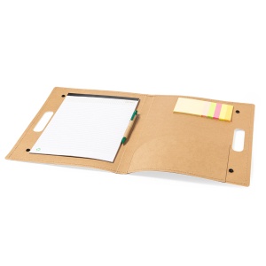 MAK Kelem - Folder Recycled Cardboard 20 Sheets Notepad. 25 Sticky Notes 7,4 x 7,4 cm. 125 Mini Sticky Notes 1,5 x 7,5 cm. Recycled Cardboard Pen Included - Img 4