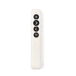 MAK Lesi - Presenter Laser Pointer Wheat Straw Wireless. USB Connection. 1 Battery AAA/ R03 Included