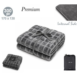 MAK Sanoa - Pătură din poliester, fleece coral, 300 g/m2