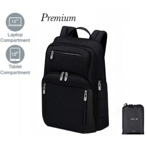MAK Taren - Rucsac Oxford 1680D. Rezistent la apă 15 L. Căptușeală completă. Compartiment pentru laptop 15" și tabletă 10". Buzunar de siguranță în spate. Curea pentru troler.