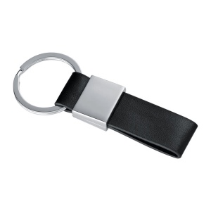 MC Keyring with a black PU strap