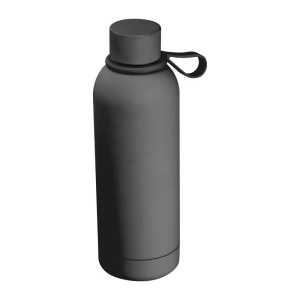 MC Rubberised drinking bottle with loop, 500 ml