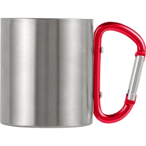 AX Cană metalică 185 ml cu clemă tip carabină