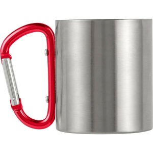 AX Cană metalică 185 ml cu clemă tip carabină