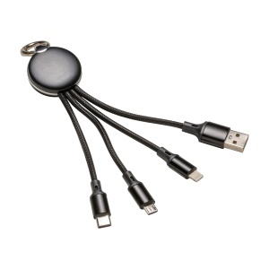 Micro USB, lighthing, type C cable set with LED