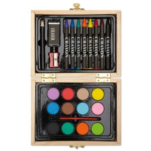 MO BEAU - Painting set in wooden box