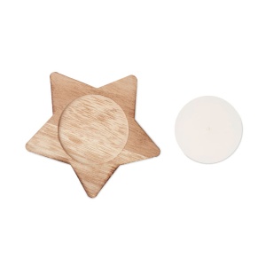 MO LOTUS - Candle on star wooden base - Img 9