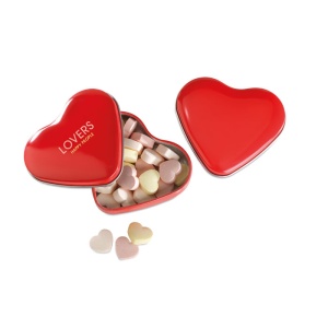 MO LOVEMINT - Heart tin box with candies