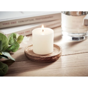 MO PENTAS Candle on round wooden base - Img 5