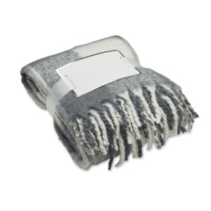 MO QUET - Chequered mohair blanket