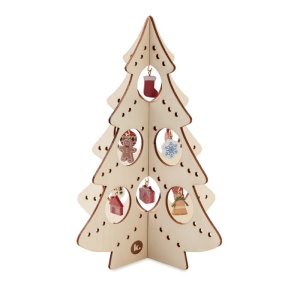 MO SILUETA - Wooden Xmas tree decoration