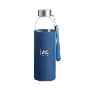 MO UTAH DENIM - Glass bottle in pouch 500 ml