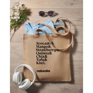 MO ZOLANG - Jute long handled shopping bag - Img 4