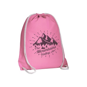 ON™ 135 g/m2 cotton backpack with drawstring closure