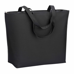 ON™ 300D polyester beach bag with long handles and zip closure