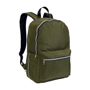 ON™ 420D nylon 4-pocket backpack (two mesh side pockets with zipped closure). Straps
