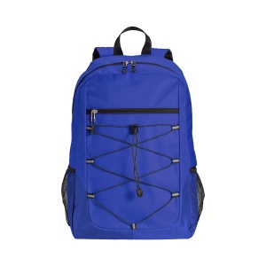 ON™ 600D polyester 4-pocket backpack (two mesh side pockets). Padded straps and back