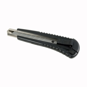 ON™ ABS Stanley knife with locking mechanism, large, 2 spare blades