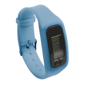 ON™ Activity tracker: pedometer, calories burned, distance travelled, watch. Rubber bracelet