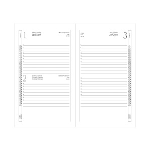 ON™ Daily diary 2025, cover with border stitching, pen holder and white paper