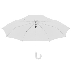 ON™ Automatic compact umbrella with curved rubberised handle and matching pouch