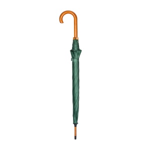 ON™ Automatic umbrella with wood shaft, ferrule and handle