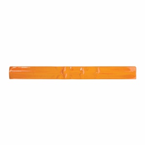 ON™ Reflective polyester and PVC slap safety bracelet with steel inner, 30 x 3 cm