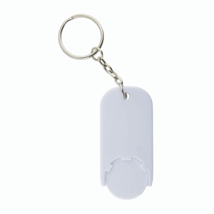 ON™ Plastic key ring with shopping trolley token