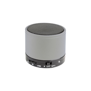ON™ Cylindrical, metal Bluetooth V 3.0 mini speaker with microphone for loudspeaker calls