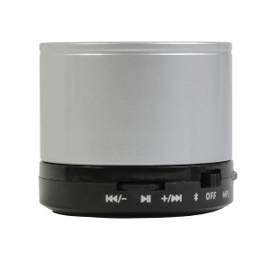 ON™ Cylindrical, metal Bluetooth V 3.0 mini speaker with microphone for loudspeaker calls